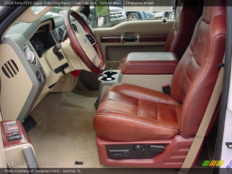 Oxford White / Chaparral Brown 2008 Ford F350 Super Duty King Ranch Crew Cab 4x4
