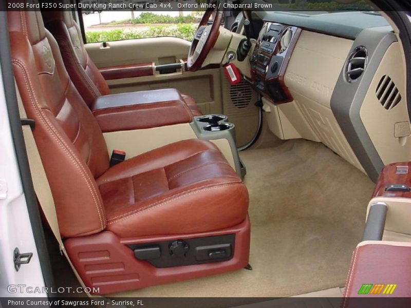 Oxford White / Chaparral Brown 2008 Ford F350 Super Duty King Ranch Crew Cab 4x4