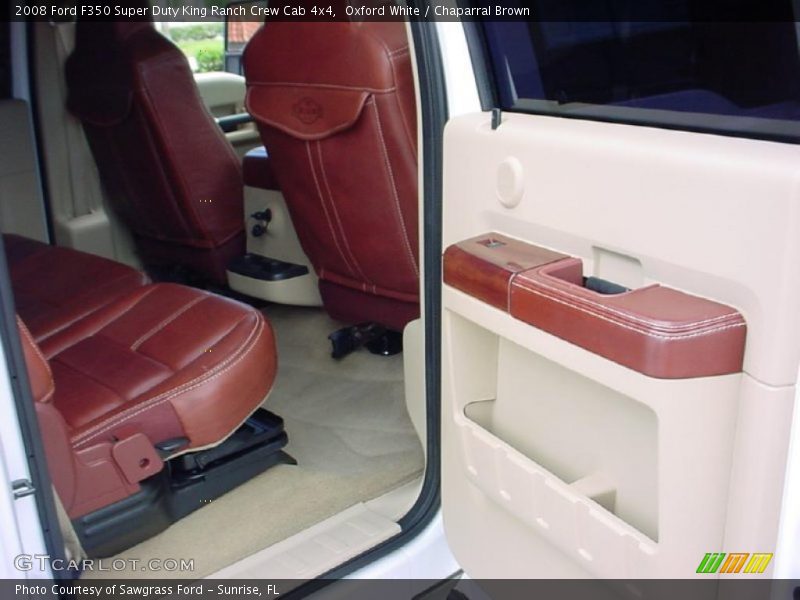 Oxford White / Chaparral Brown 2008 Ford F350 Super Duty King Ranch Crew Cab 4x4