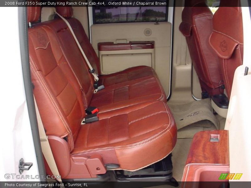 Oxford White / Chaparral Brown 2008 Ford F350 Super Duty King Ranch Crew Cab 4x4