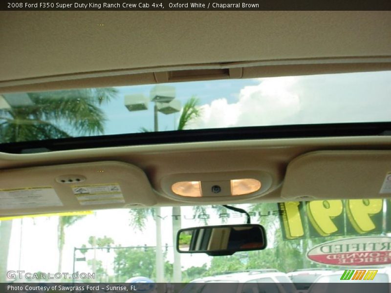 Oxford White / Chaparral Brown 2008 Ford F350 Super Duty King Ranch Crew Cab 4x4