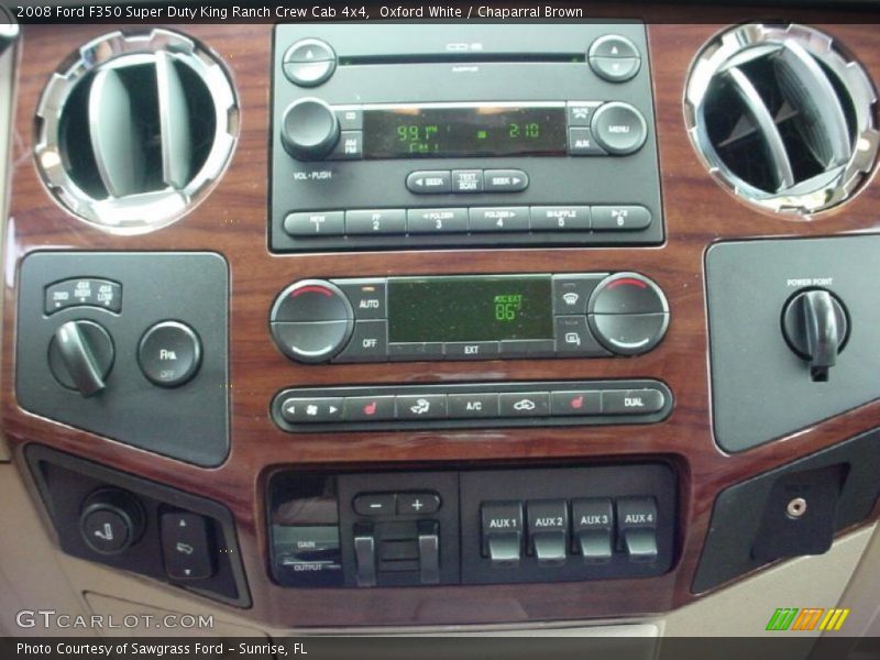Oxford White / Chaparral Brown 2008 Ford F350 Super Duty King Ranch Crew Cab 4x4