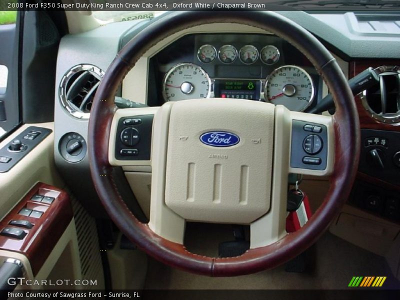 Oxford White / Chaparral Brown 2008 Ford F350 Super Duty King Ranch Crew Cab 4x4