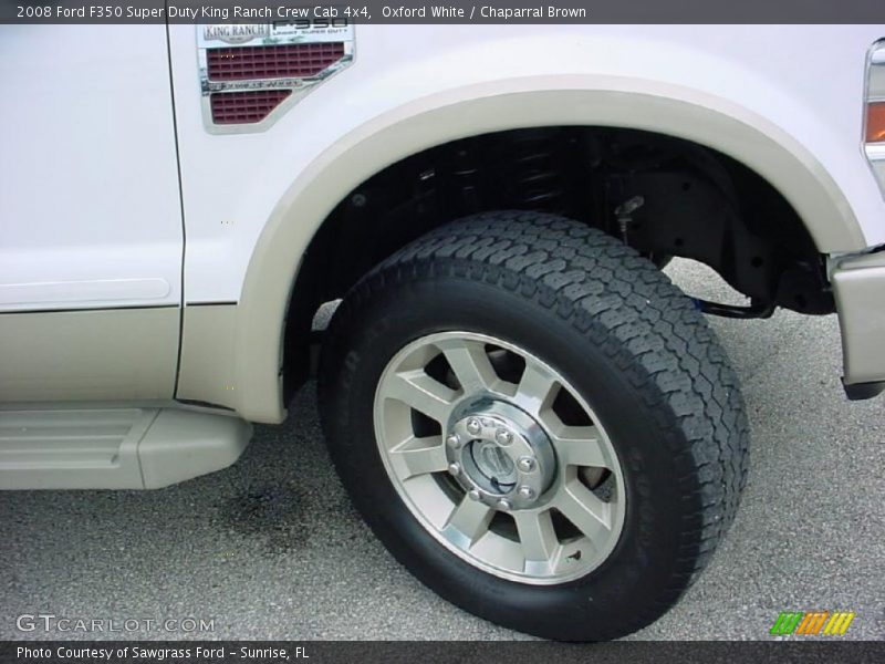 Oxford White / Chaparral Brown 2008 Ford F350 Super Duty King Ranch Crew Cab 4x4