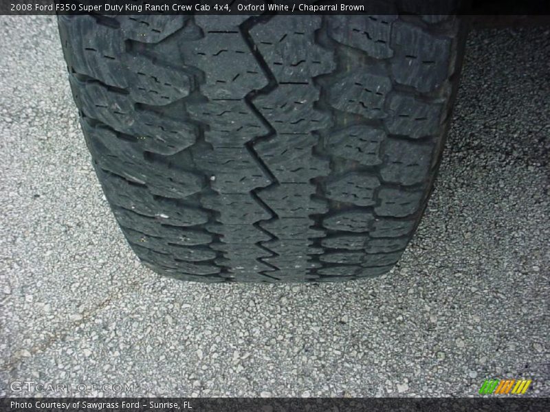 Oxford White / Chaparral Brown 2008 Ford F350 Super Duty King Ranch Crew Cab 4x4