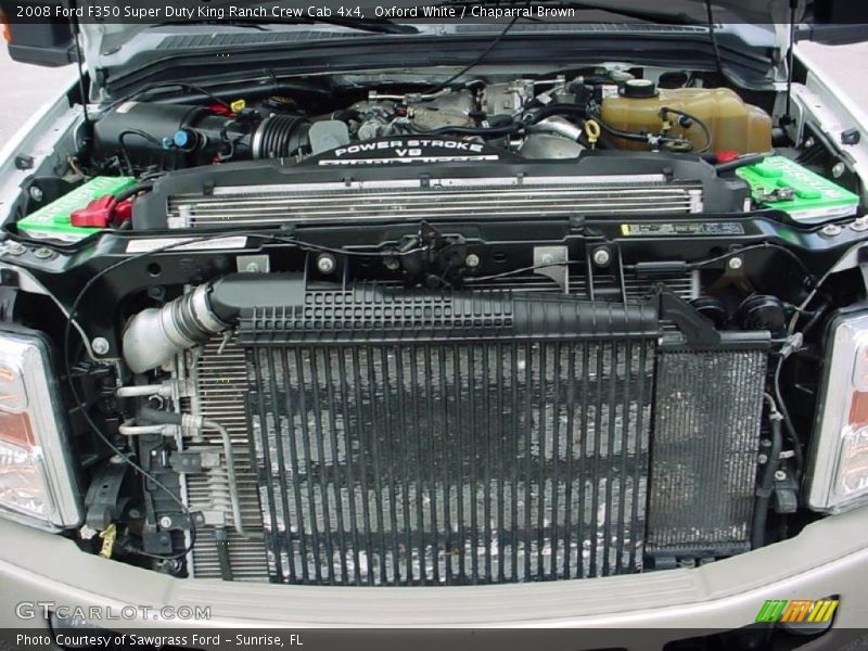 Oxford White / Chaparral Brown 2008 Ford F350 Super Duty King Ranch Crew Cab 4x4