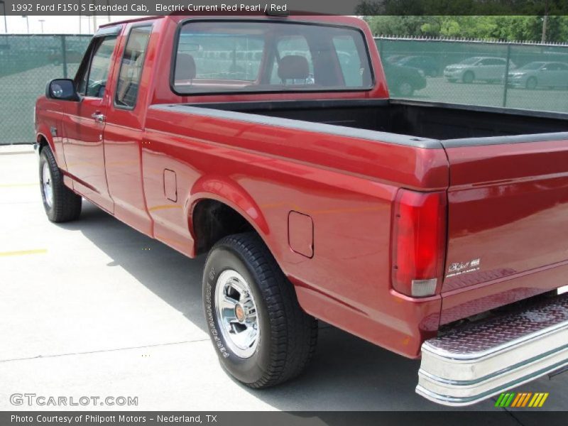 Electric Current Red Pearl / Red 1992 Ford F150 S Extended Cab