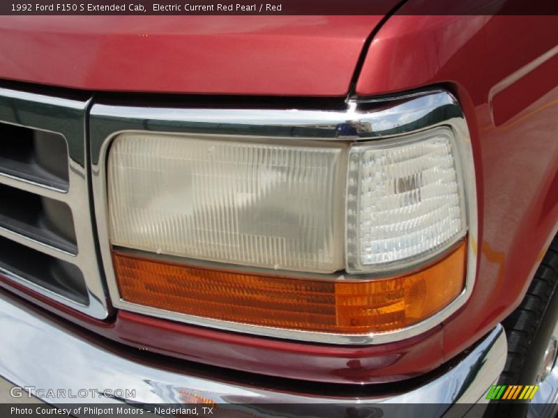 Electric Current Red Pearl / Red 1992 Ford F150 S Extended Cab