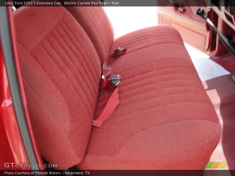 Electric Current Red Pearl / Red 1992 Ford F150 S Extended Cab