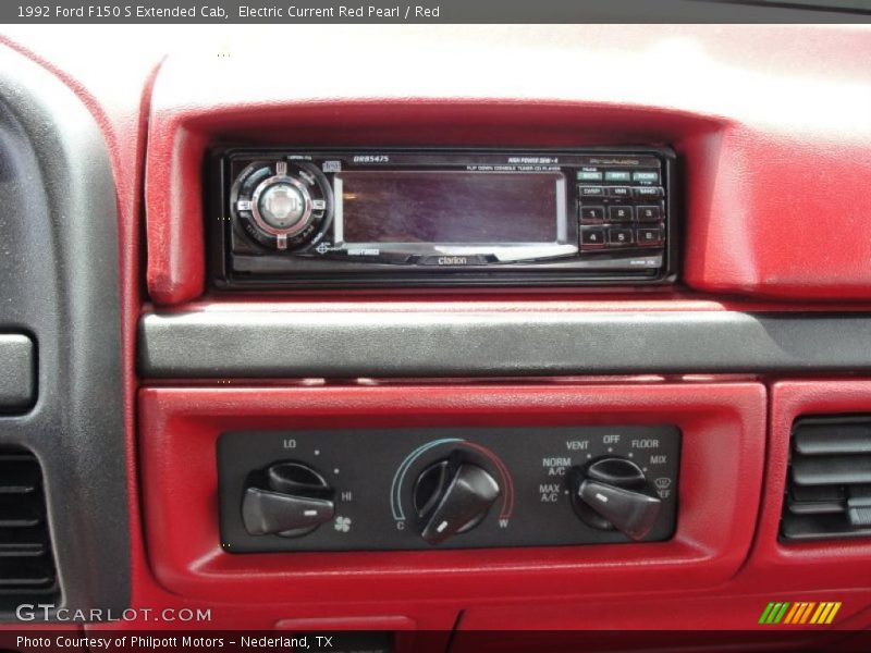 Electric Current Red Pearl / Red 1992 Ford F150 S Extended Cab