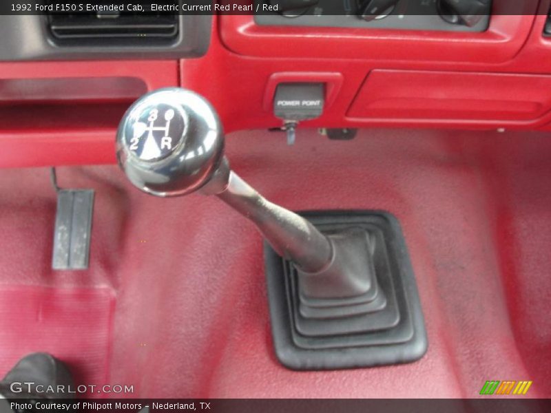 Electric Current Red Pearl / Red 1992 Ford F150 S Extended Cab