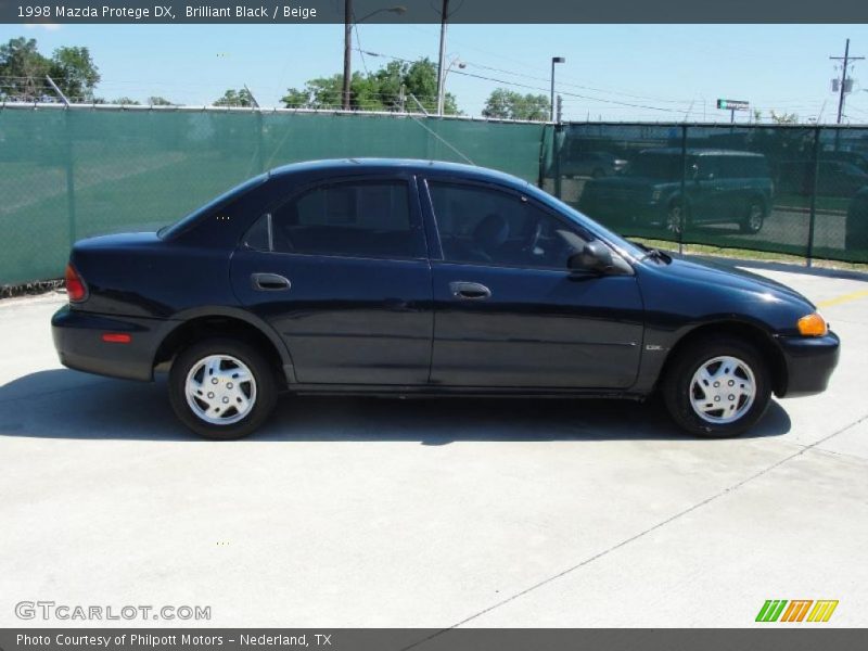 Brilliant Black / Beige 1998 Mazda Protege DX
