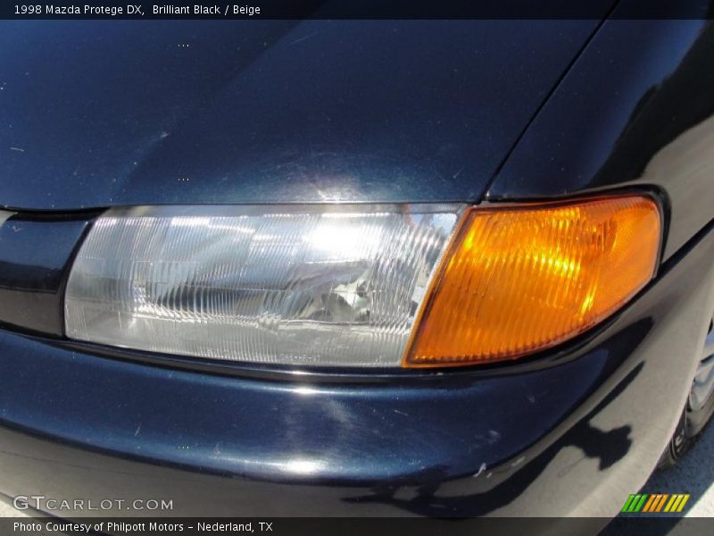 Brilliant Black / Beige 1998 Mazda Protege DX