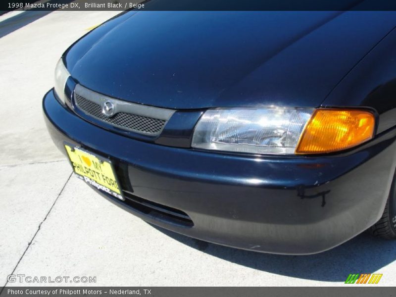 Brilliant Black / Beige 1998 Mazda Protege DX