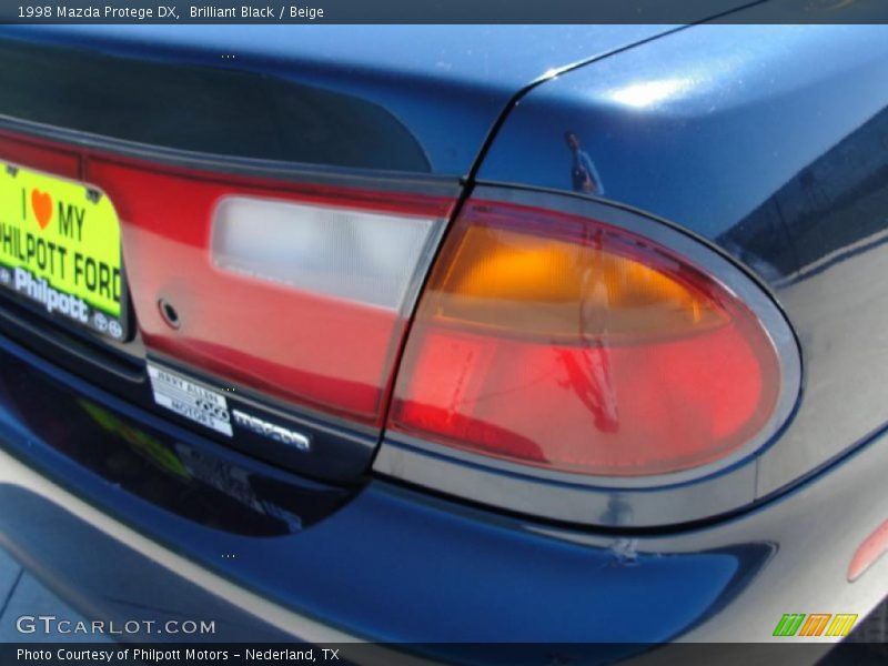 Brilliant Black / Beige 1998 Mazda Protege DX