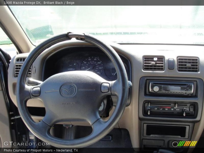 Brilliant Black / Beige 1998 Mazda Protege DX