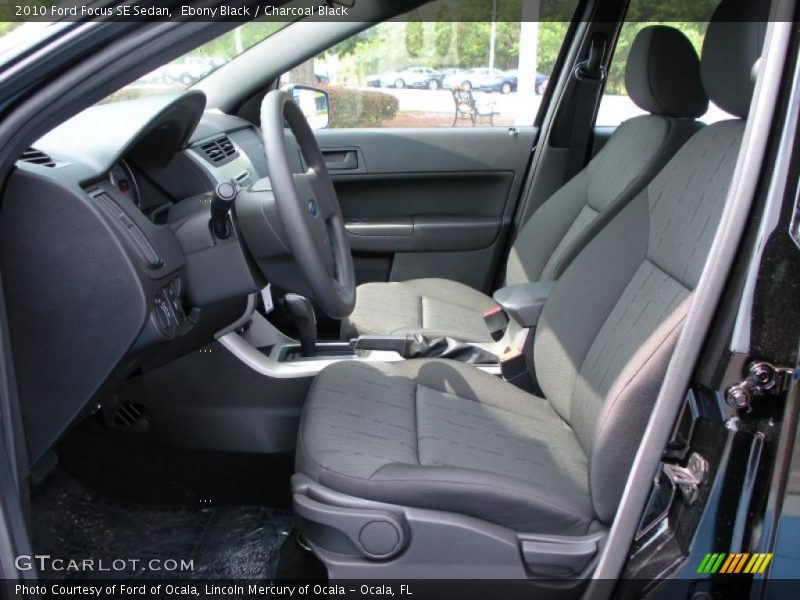 Ebony Black / Charcoal Black 2010 Ford Focus SE Sedan