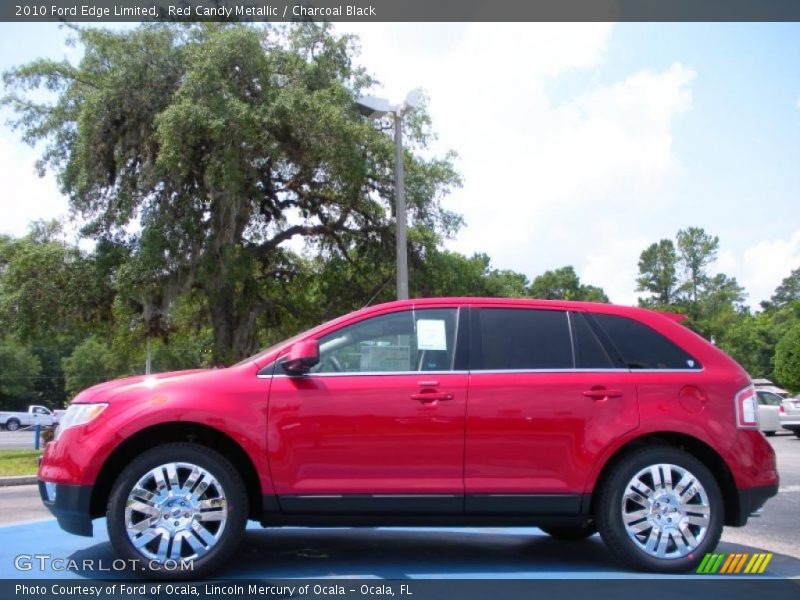Red Candy Metallic / Charcoal Black 2010 Ford Edge Limited