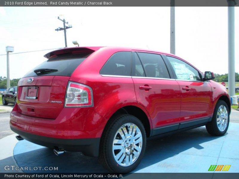 Red Candy Metallic / Charcoal Black 2010 Ford Edge Limited