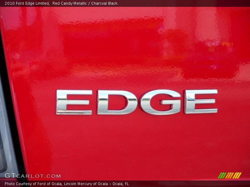 Red Candy Metallic / Charcoal Black 2010 Ford Edge Limited