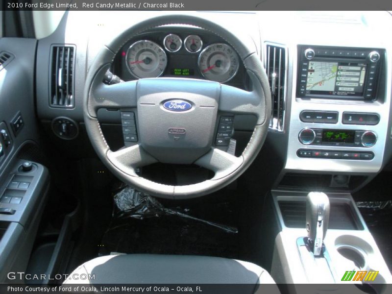 Red Candy Metallic / Charcoal Black 2010 Ford Edge Limited