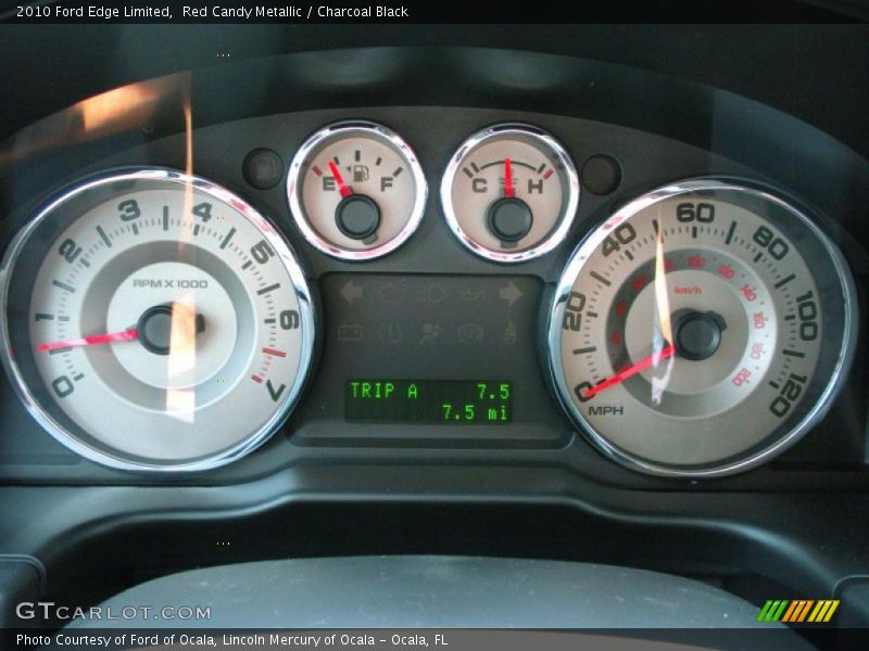 Red Candy Metallic / Charcoal Black 2010 Ford Edge Limited