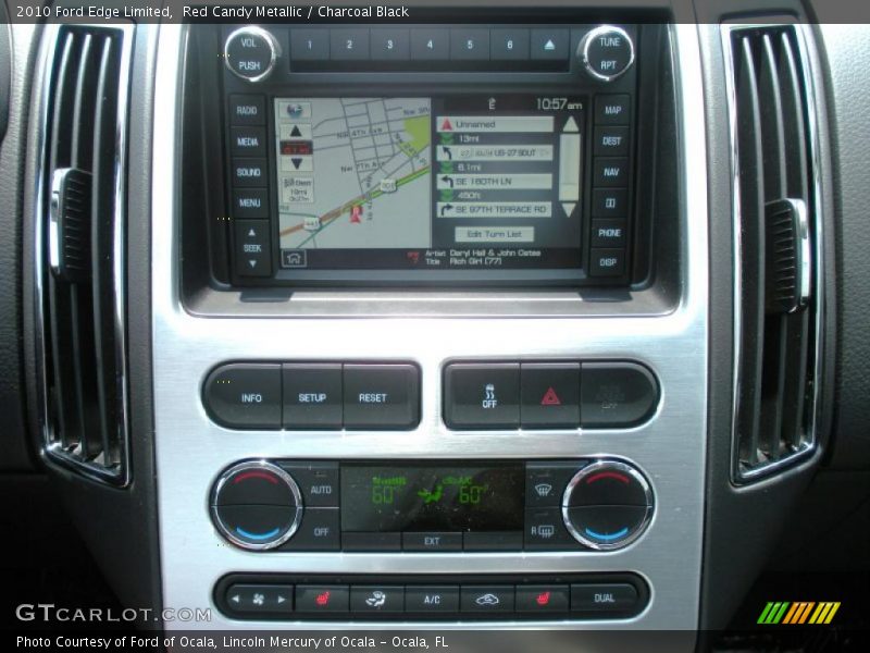 Red Candy Metallic / Charcoal Black 2010 Ford Edge Limited