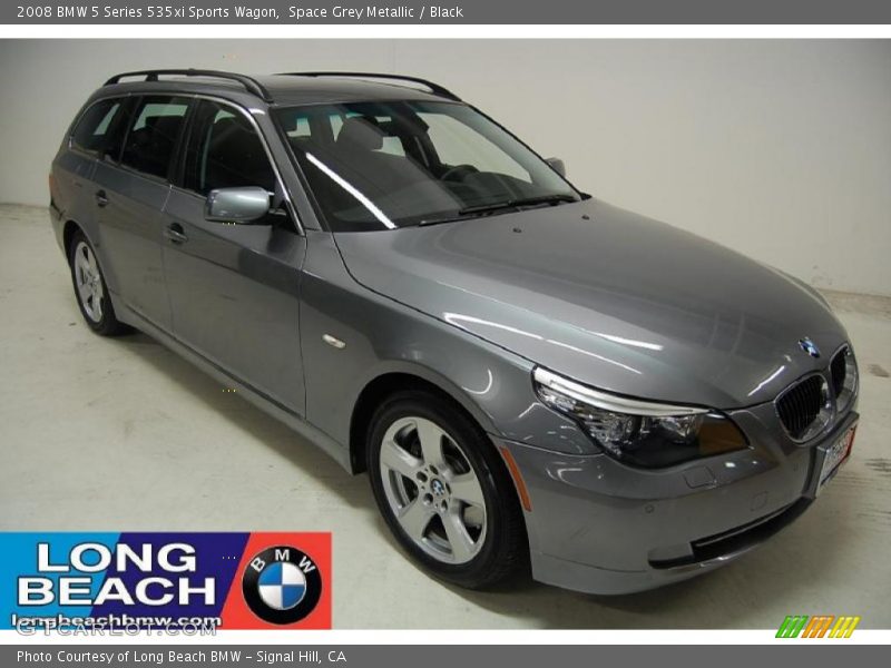 Space Grey Metallic / Black 2008 BMW 5 Series 535xi Sports Wagon