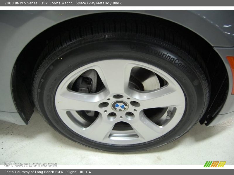Space Grey Metallic / Black 2008 BMW 5 Series 535xi Sports Wagon