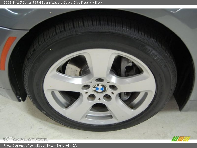 Space Grey Metallic / Black 2008 BMW 5 Series 535xi Sports Wagon