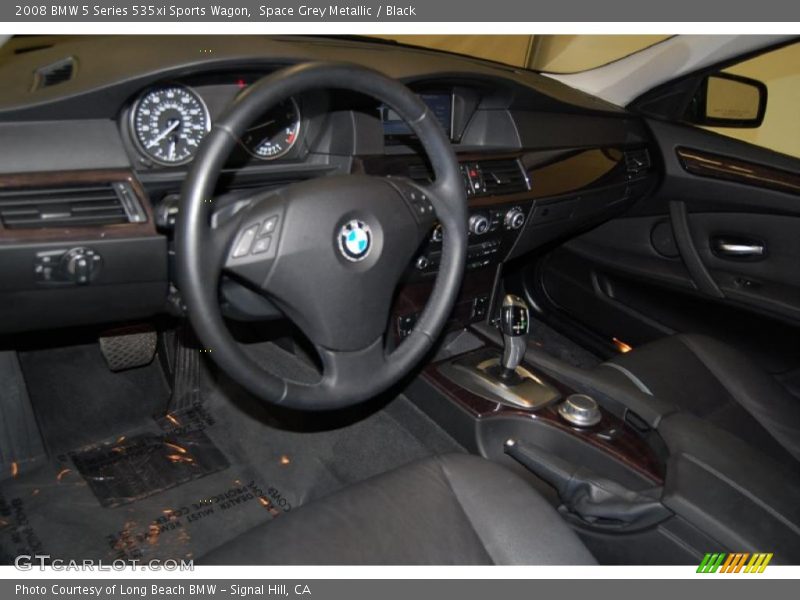 Space Grey Metallic / Black 2008 BMW 5 Series 535xi Sports Wagon