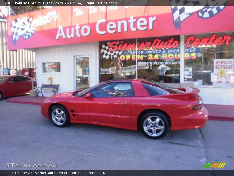Bright Red / Ebony 2001 Pontiac Firebird Trans Am WS-6 Coupe