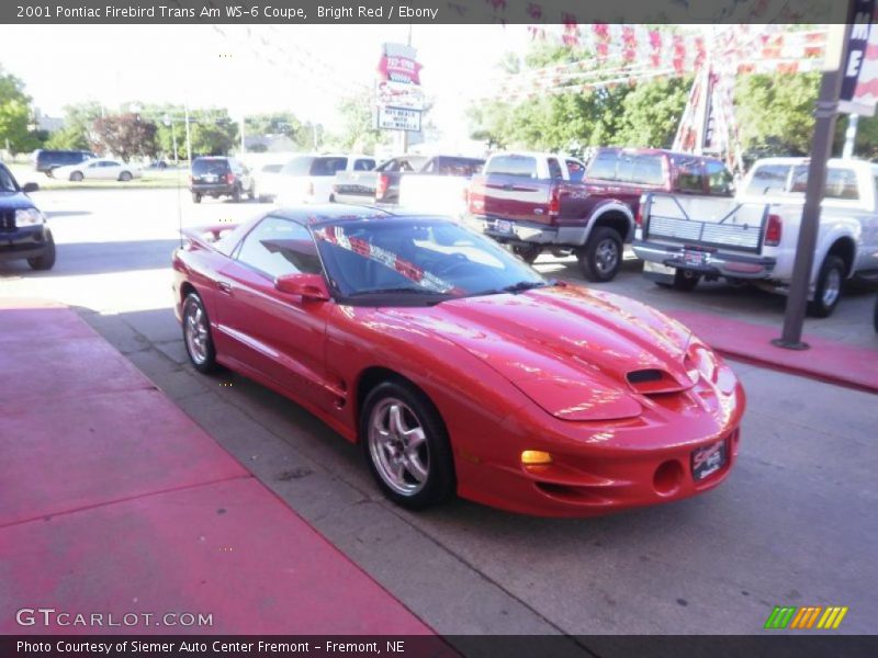 Bright Red / Ebony 2001 Pontiac Firebird Trans Am WS-6 Coupe