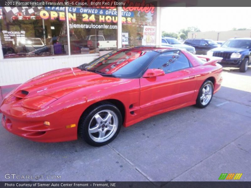 Bright Red / Ebony 2001 Pontiac Firebird Trans Am WS-6 Coupe