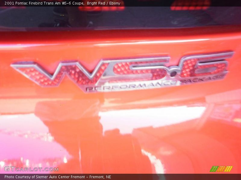 Bright Red / Ebony 2001 Pontiac Firebird Trans Am WS-6 Coupe