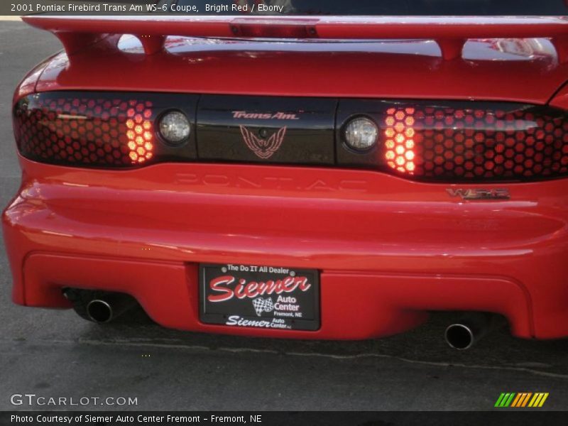 Bright Red / Ebony 2001 Pontiac Firebird Trans Am WS-6 Coupe