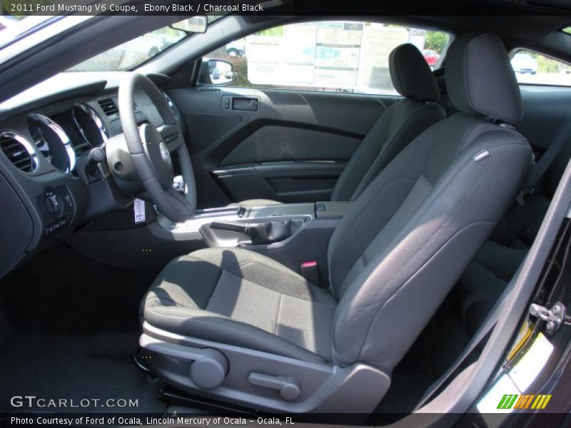 Ebony Black / Charcoal Black 2011 Ford Mustang V6 Coupe
