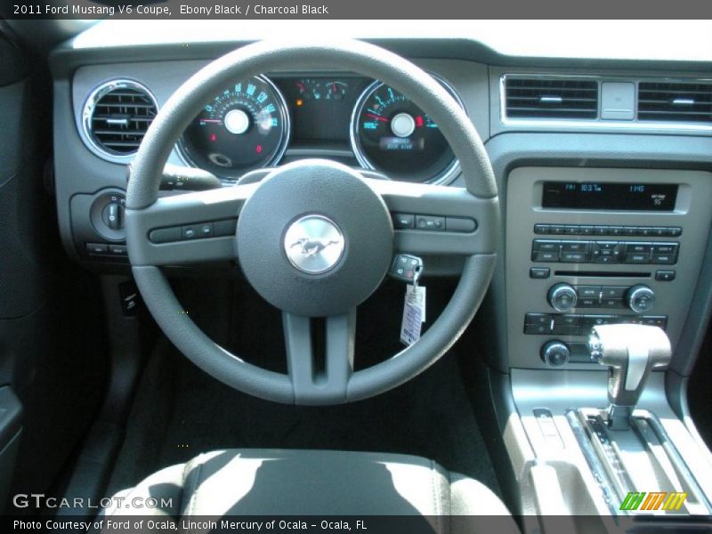 Ebony Black / Charcoal Black 2011 Ford Mustang V6 Coupe