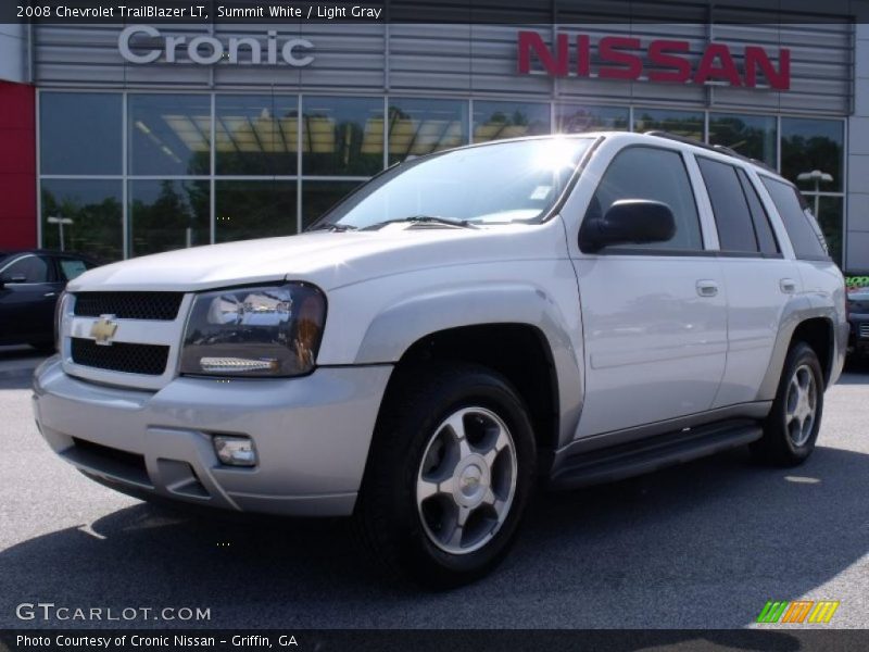 Summit White / Light Gray 2008 Chevrolet TrailBlazer LT