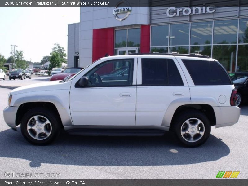 Summit White / Light Gray 2008 Chevrolet TrailBlazer LT