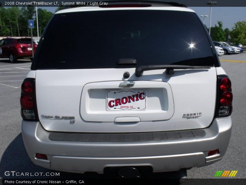 Summit White / Light Gray 2008 Chevrolet TrailBlazer LT