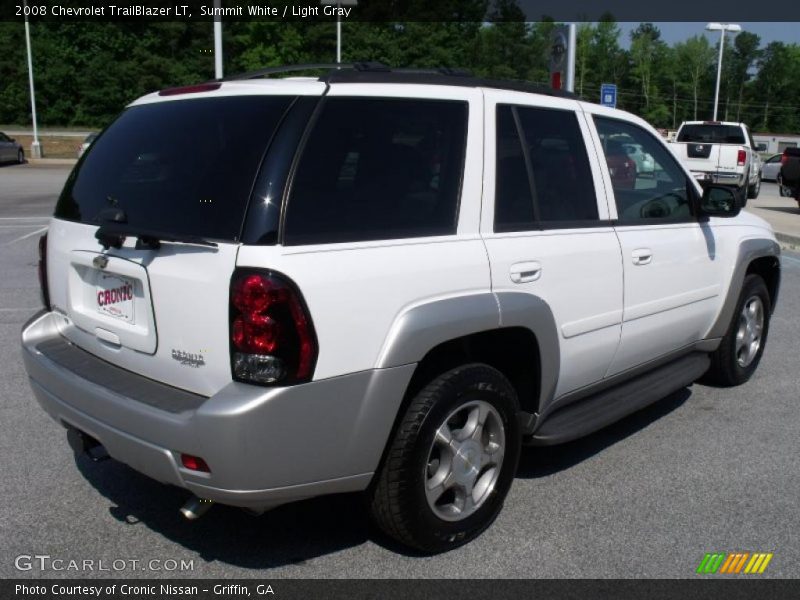 Summit White / Light Gray 2008 Chevrolet TrailBlazer LT