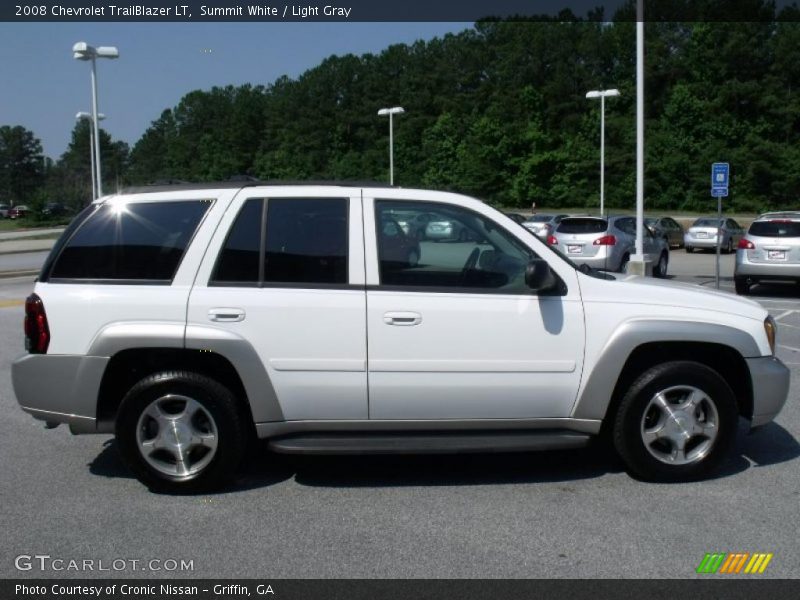 Summit White / Light Gray 2008 Chevrolet TrailBlazer LT