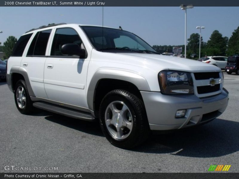 Summit White / Light Gray 2008 Chevrolet TrailBlazer LT