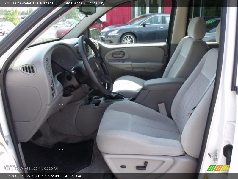 Summit White / Light Gray 2008 Chevrolet TrailBlazer LT