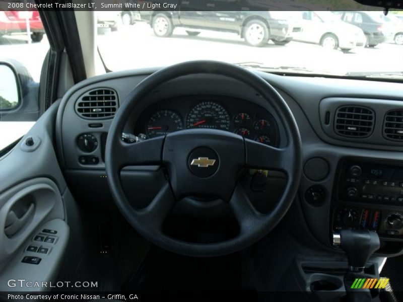 Summit White / Light Gray 2008 Chevrolet TrailBlazer LT