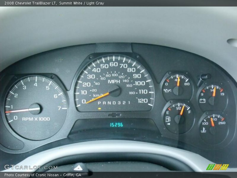 Summit White / Light Gray 2008 Chevrolet TrailBlazer LT