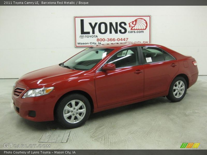 Barcelona Red Metallic / Bisque 2011 Toyota Camry LE