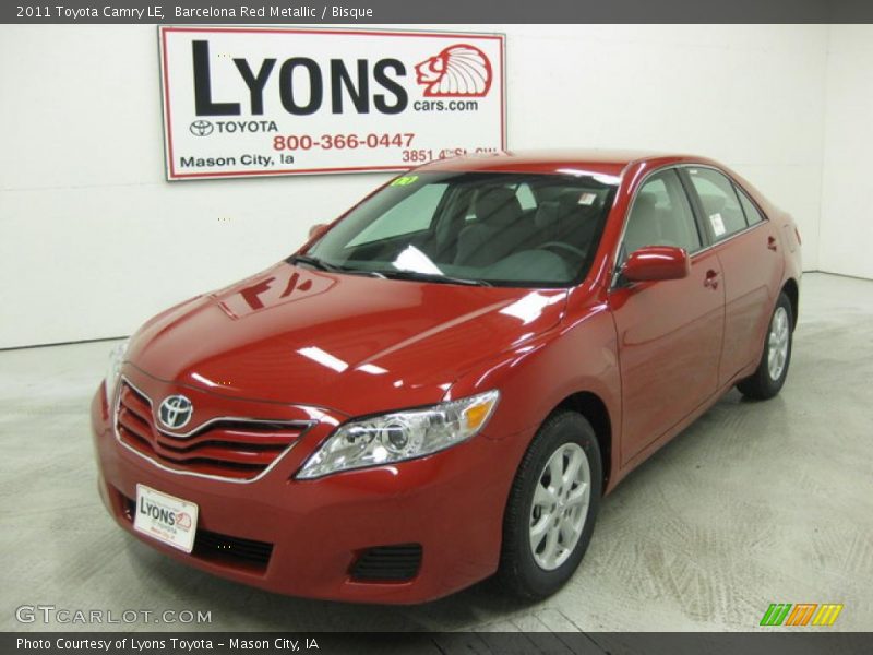 Barcelona Red Metallic / Bisque 2011 Toyota Camry LE