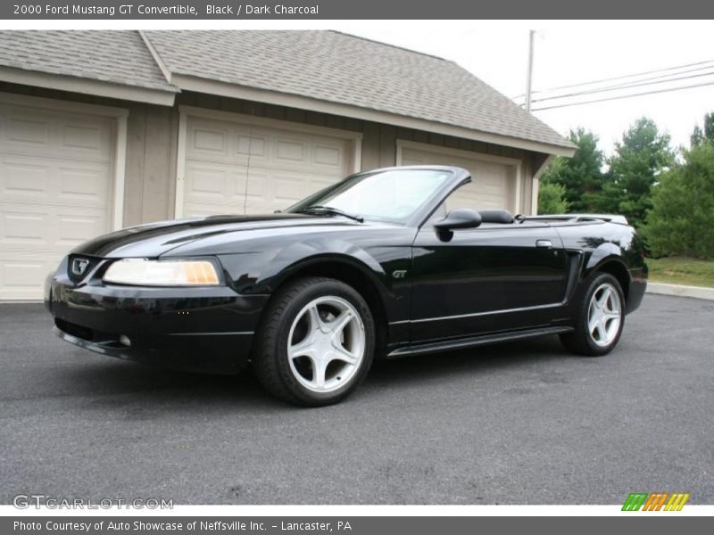 Black / Dark Charcoal 2000 Ford Mustang GT Convertible